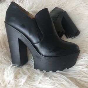 MISSGUIDED PLATFORM CHUNKY HEEL
